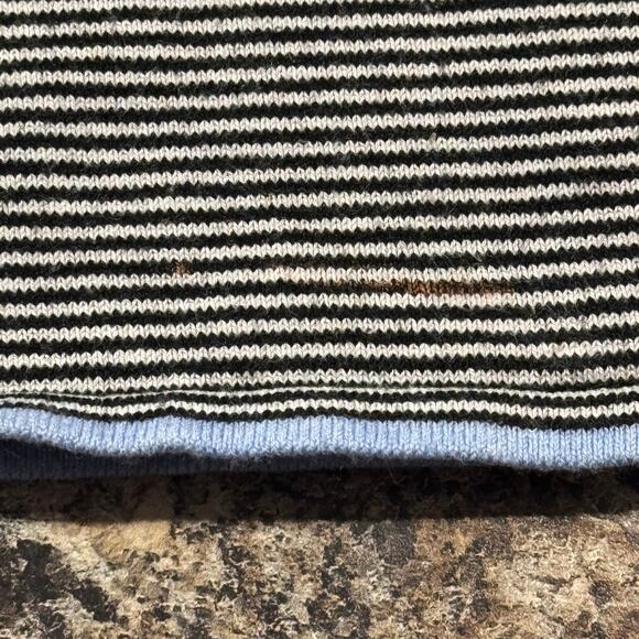 J McLaughlin Sweater Coastal Grandma Cottage Preppy Minimalist Stripe Medium - Picture 5 of 6